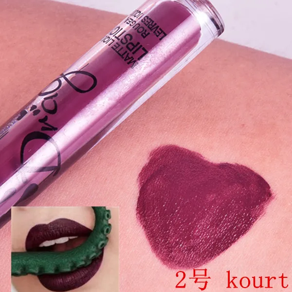 Горячая матовая помада для макияжа водостойкая металлическая длительного