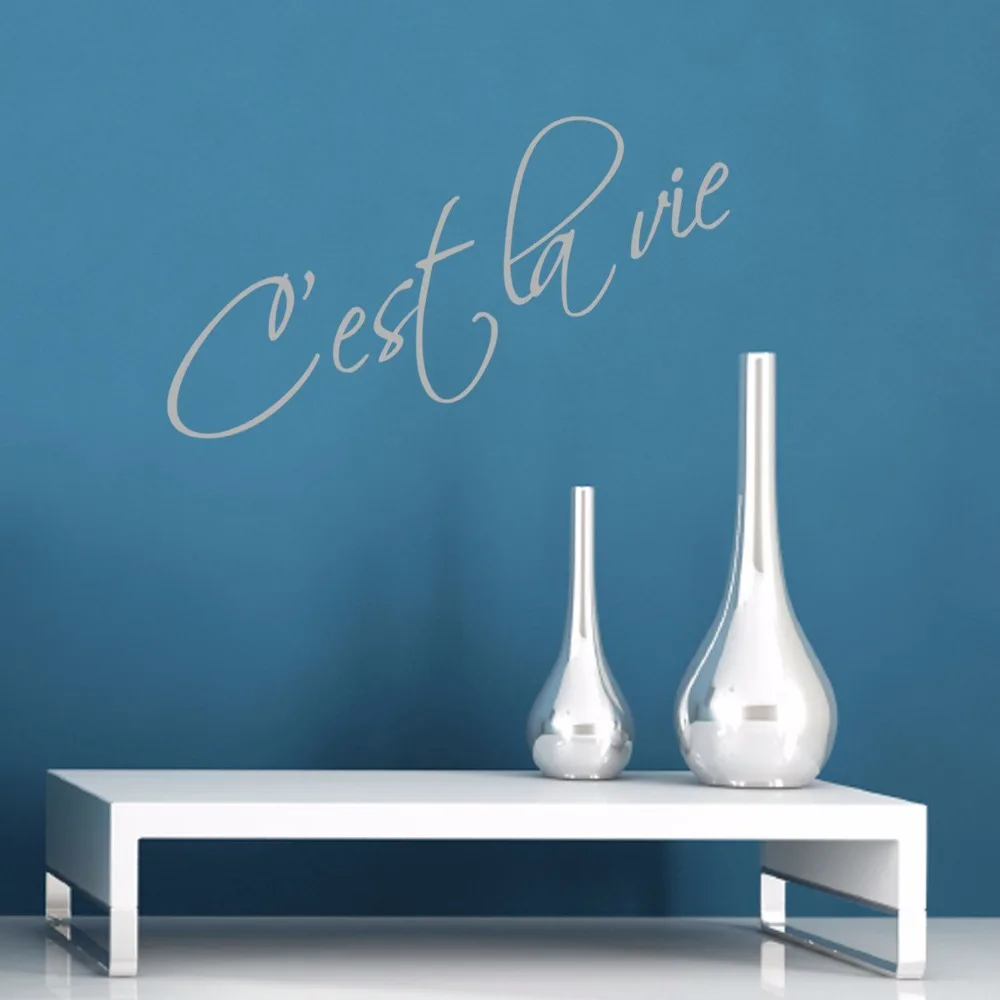 Cɾst la vie wall sticker - That's life Quote Wall Decal Living Room Home Decoration Family Mural Poster | Дом и сад
