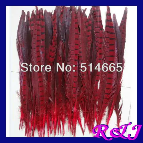 Бесплатная доставка 100 шт./лот красный хвост фазана для выступления вечерние