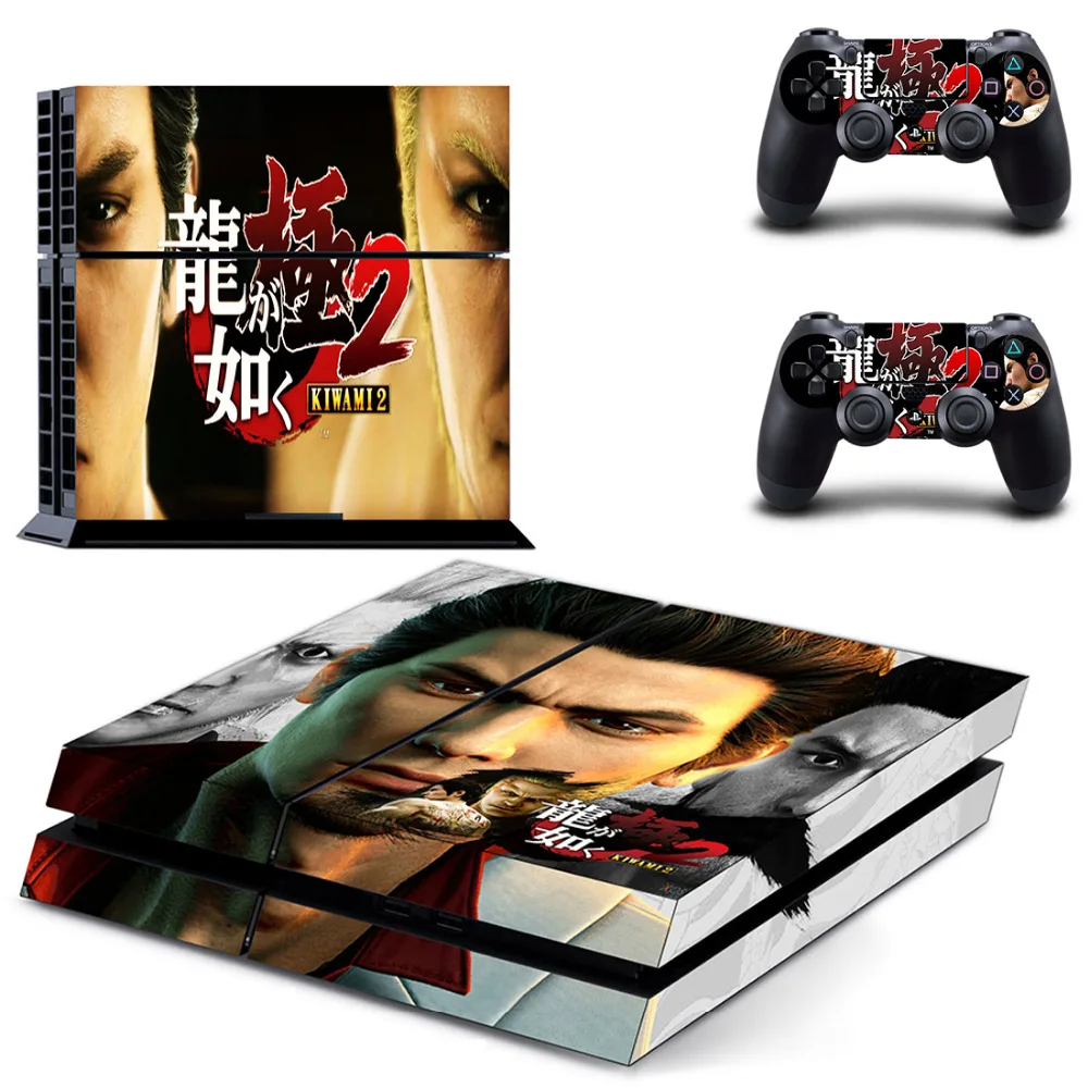 Якудзы Kiwami 2 PS4 кожи Стикеры наклейка для Sony Игровые приставки 4 консоли и