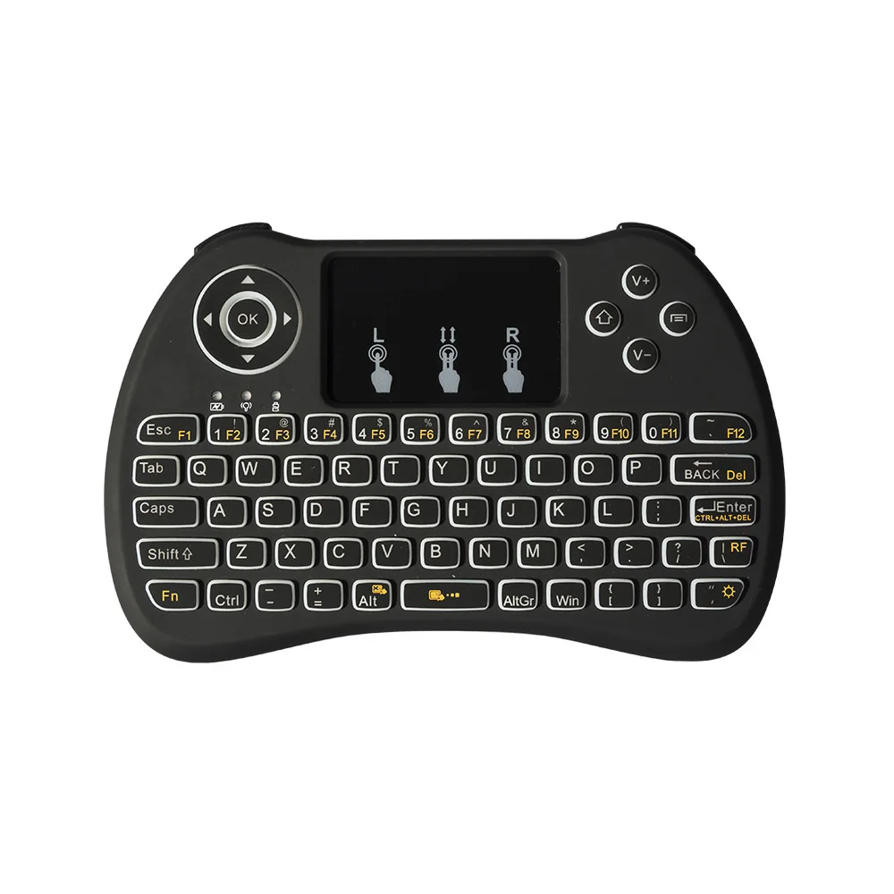 Подсветка H9 I8 + 2 4 г Беспроводной Английский Русский Иврит Клавиатура с