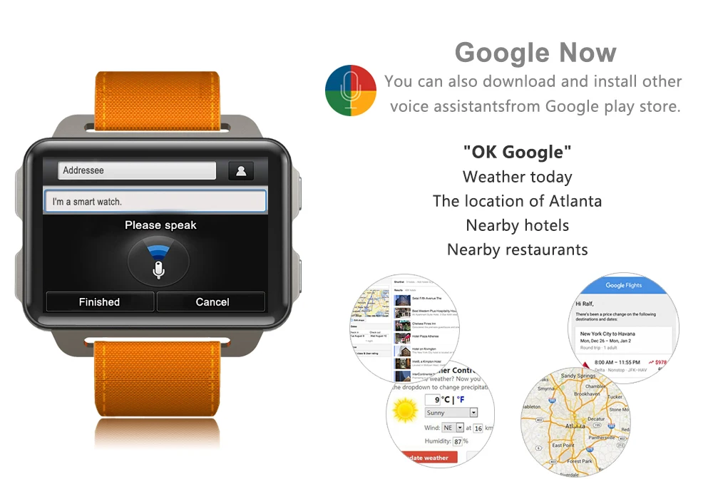 3g gps Смарт-часы для мужчин 2,2 дюймов Android 5,1 MTK6580 батарея 1200 мАч Bluetooth сердечный ритм Smartwatch телефон 1 Гб+ 16 Гб Камера 130 Вт