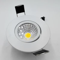 led downlight 5w cob down light dimmable cob led ceiling downlights white fixture ac85 265v free shipping