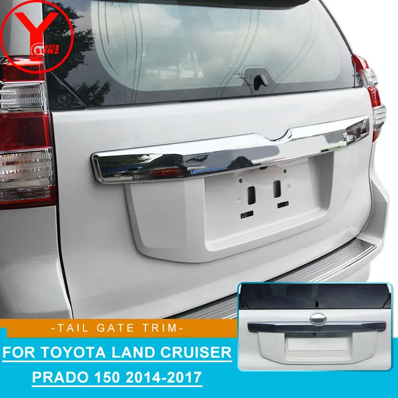 Хромированная отделка задних ворот для Toyota Land cruiser Prado 150 2014 2017 ABS аксессуары