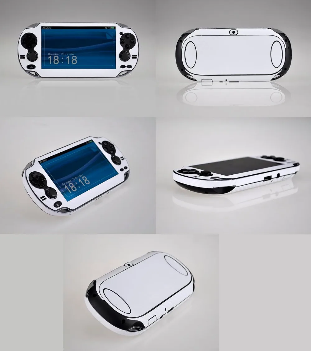 Белая виниловая наклейка из углеродного волокна для Sony PS vita PSV 1000 наклейки