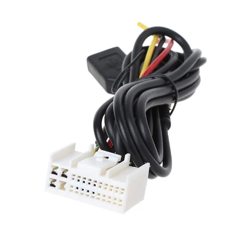 Автомобильный аудио компакт дисков стерео жгут проводов адаптер с USB/AUX (3 5 мм)