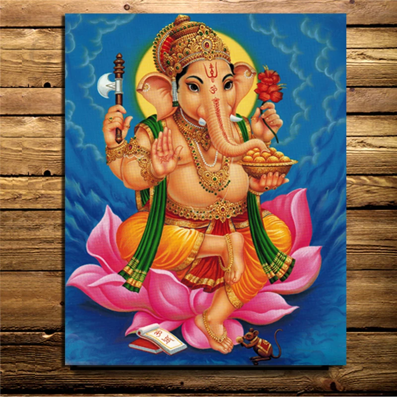 Ganesha индуийский Бог холст картина печать гостиная украшение для дома современные
