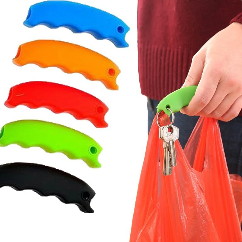 1 шт. случайный цвет ручка для сумки инструменты переноски силиконовая