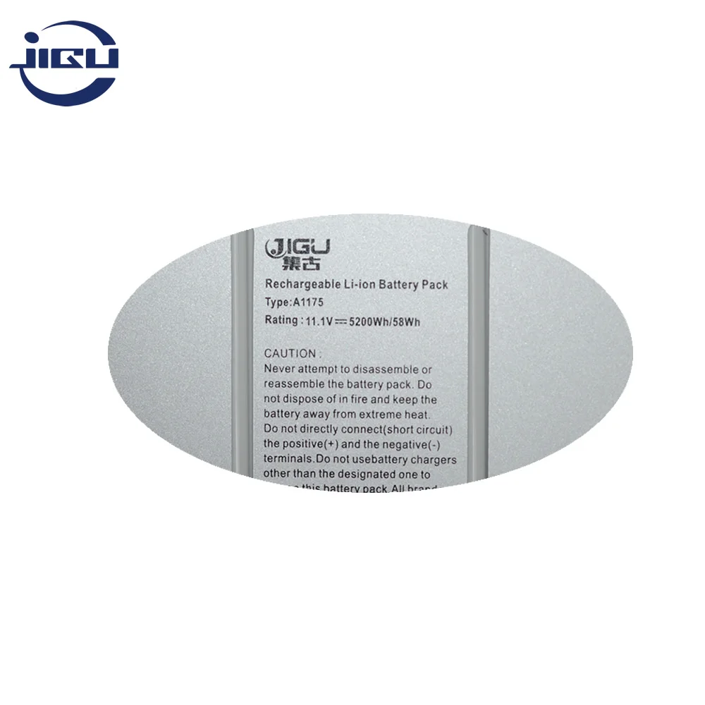 JIGU Серебряный Аккумулятор для ноутбука Apple A1175 MA348 MacBook Pro 15 &quotA1150 A1260 MA463 MA464 MA600 MA601