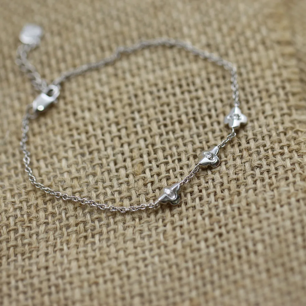 Роскошный золотой браслет в форме сердца LASAMERO 0.71CTW с натуральным бриллиантом и