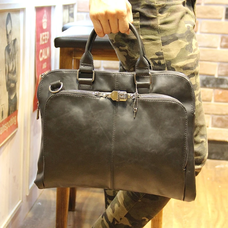 Tidog Crazy Horse новая кожаная сумочка с замком сумка для бизнеса|leather bag|leather business baghandbag