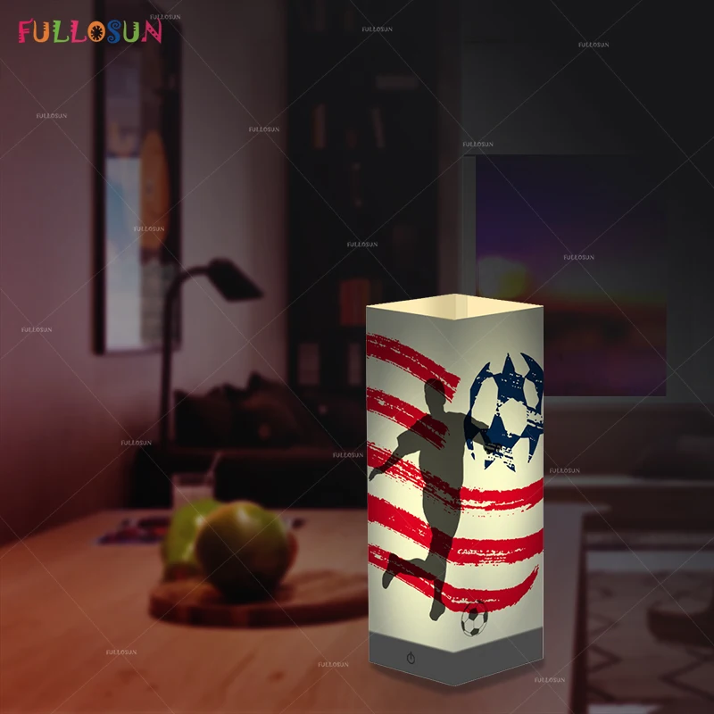 FULLOSUN светодиодные футбольные декоративные огни теплые цветные тени ночная лампа