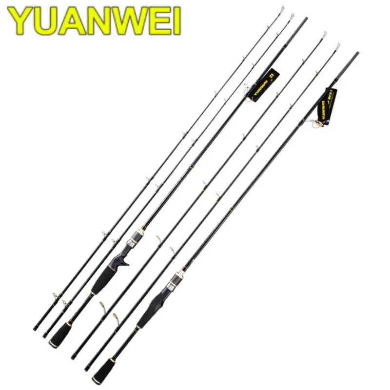 

YUANWEI 2.1m 2 Sec Fast Spinning/Casting Fishing Rod 2 Tips ML/M Power Lure Weight 7-25g FUJI Lure Rods Pesca Cane A Peche Olta