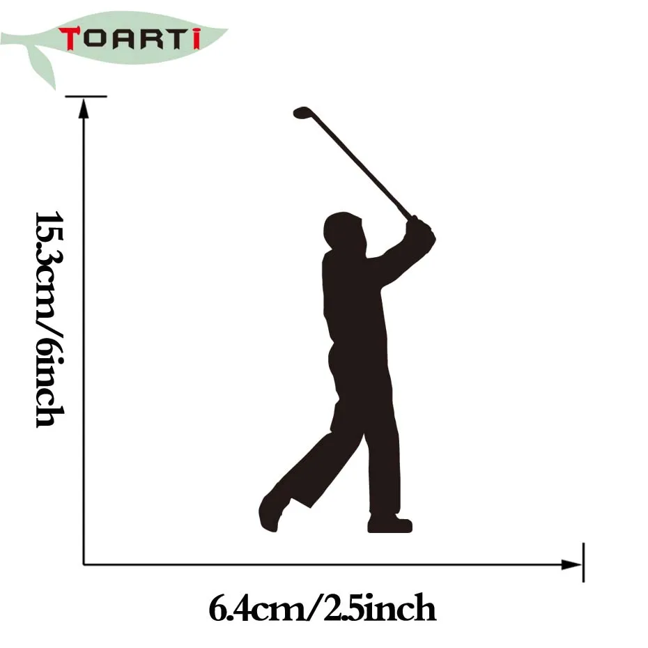 Golfer Golf Swing виниловая наклейка на автомобиль окно грузовика бампер Декор Съемный