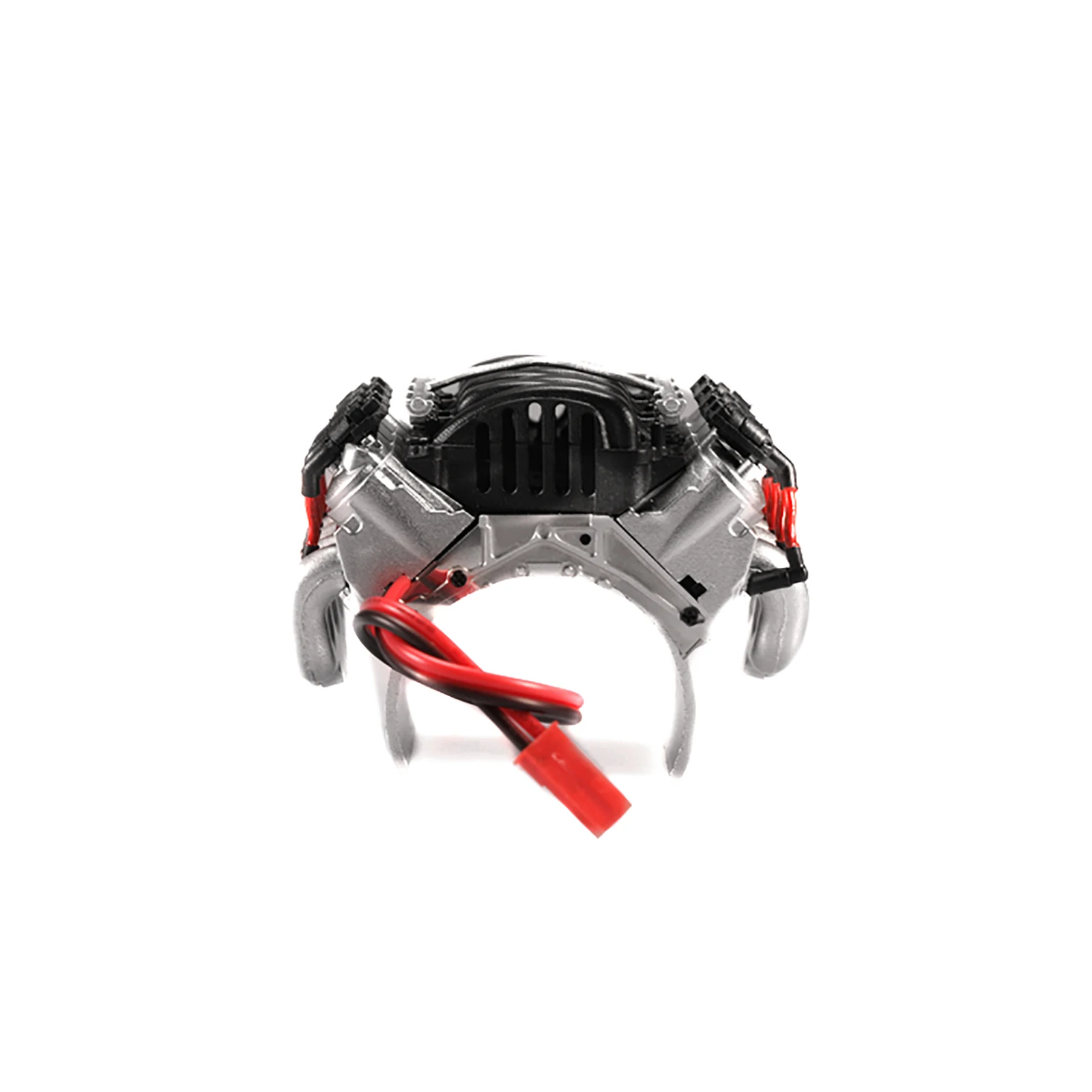 Для DJC-0641 LS3 V8 6.2L имитация крышки двигателя+ радиатор двигателя Вентилятор общего использования для 1/10 весы Trx4 Jeep Land Rover d90/110/130