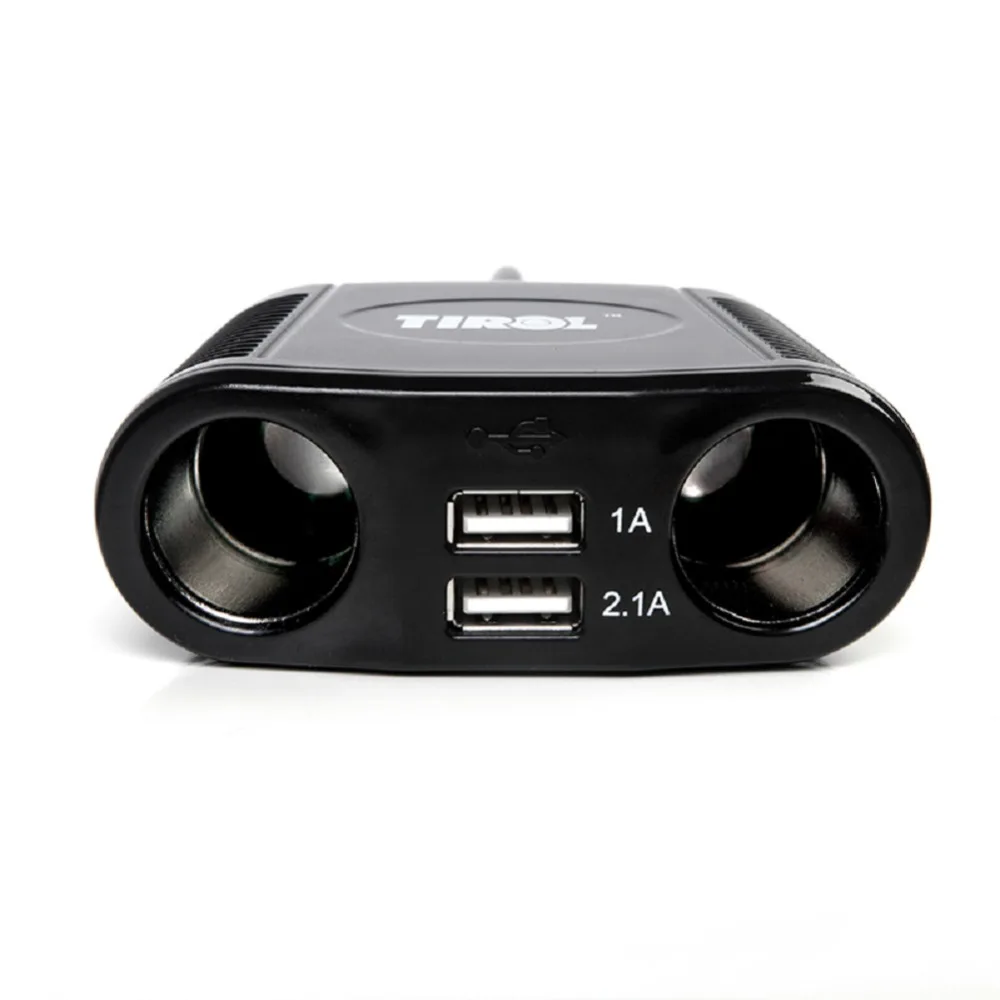 Оптовая продажа 10 шт./лот прикуривателя сплиттер двойной USB два гнезда автомобиля