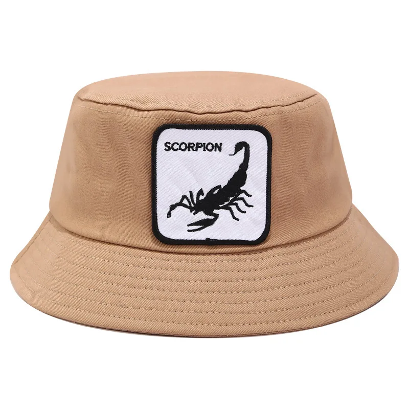 Панама из 2020 хлопка с рисунком животного плоская шляпа рыбака уличная дорожная