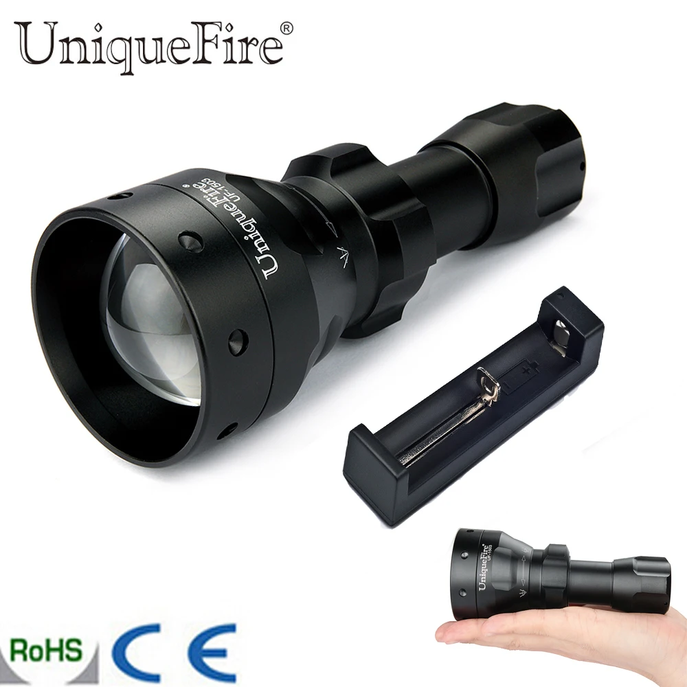 UniqueFire 1503 обновленный T50 масштабируемый светодиодный фонарик Torche Osram IR 940nm 50 мм