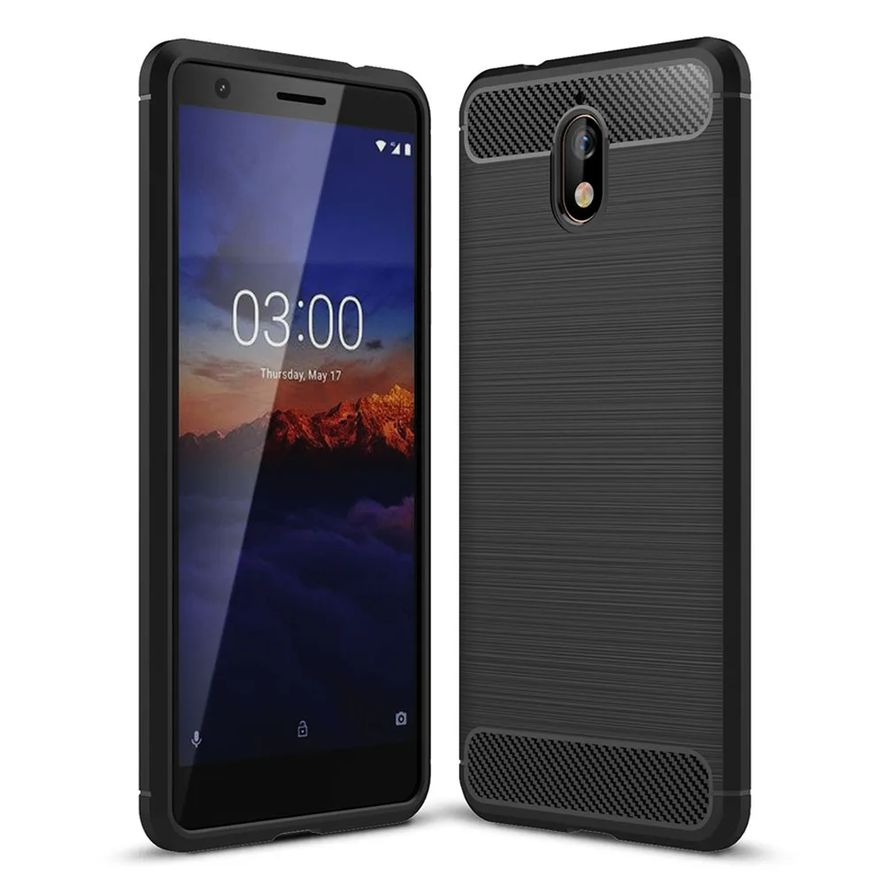 Чехол для Nokia 3 1 (2018) мягкий резиновый Гибридный армированный ударопрочный