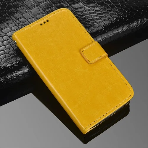 Чехол-Кошелек Для Micromax Canvas Pace 4G Q415, кожаный и силиконовый чехол-книжка для Micromax Q415 Q 415, чехол fundas - Цвет: yellow