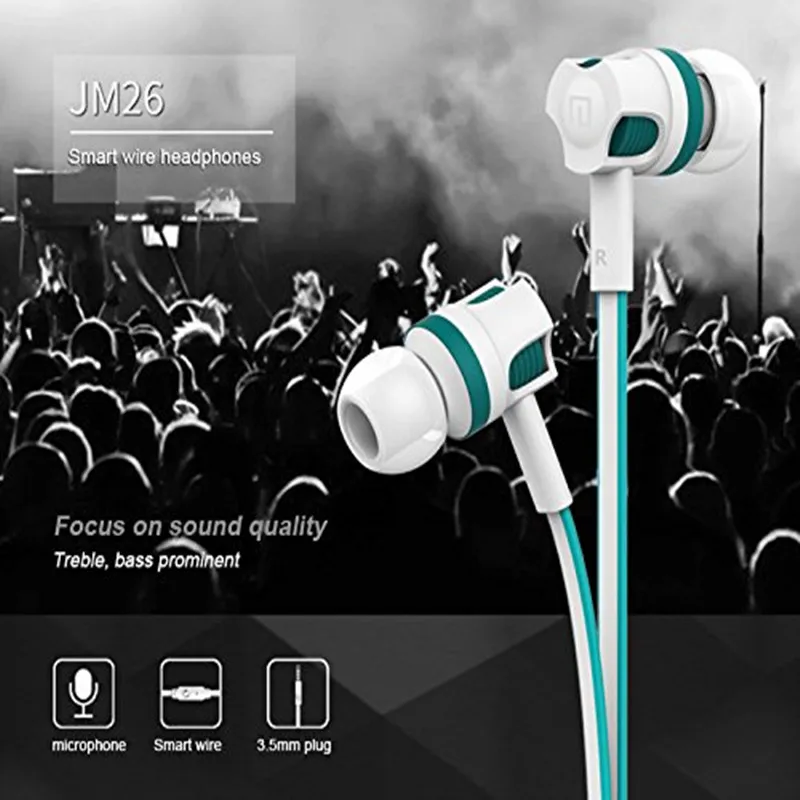 Ollly JM26 stereo earphone in-ear phone headset with wheat wire earphones | Электроника