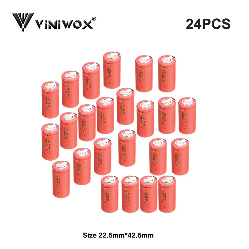 SC 1 2 V 1500mAh Ni CD Subc аккумуляторные батареи сделанные до 9 6 12V 14 4 18V 24V NICD электрические