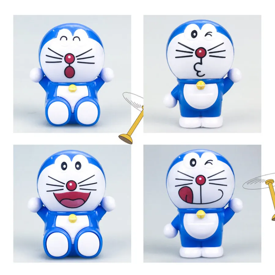 4 шт./компл. Doraemon аниме фигурка мультфильм ПВХ модель игрушки куклы украшения