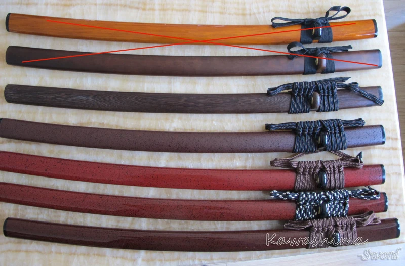 Сая для японского катаны меч ножны деревянный ножной кард с шелковым шнурком