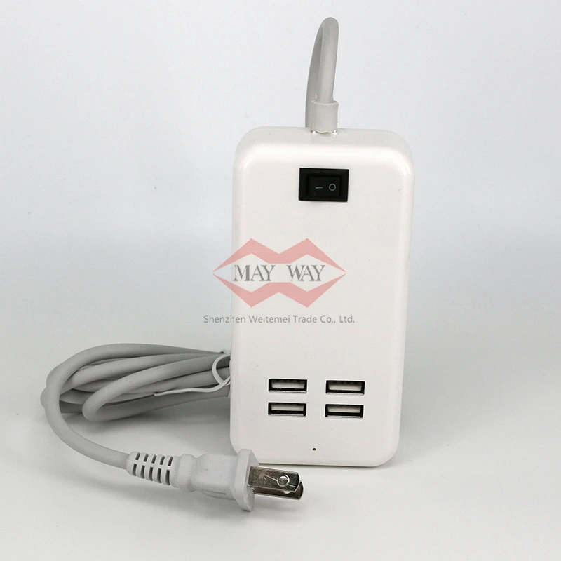 Универсальное быстрое зарядное устройство с 4 портами USB адаптер питания для