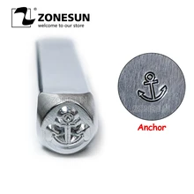 ZONESUN Якорь Ювелирные изделия Штамповка металлический Алфавит