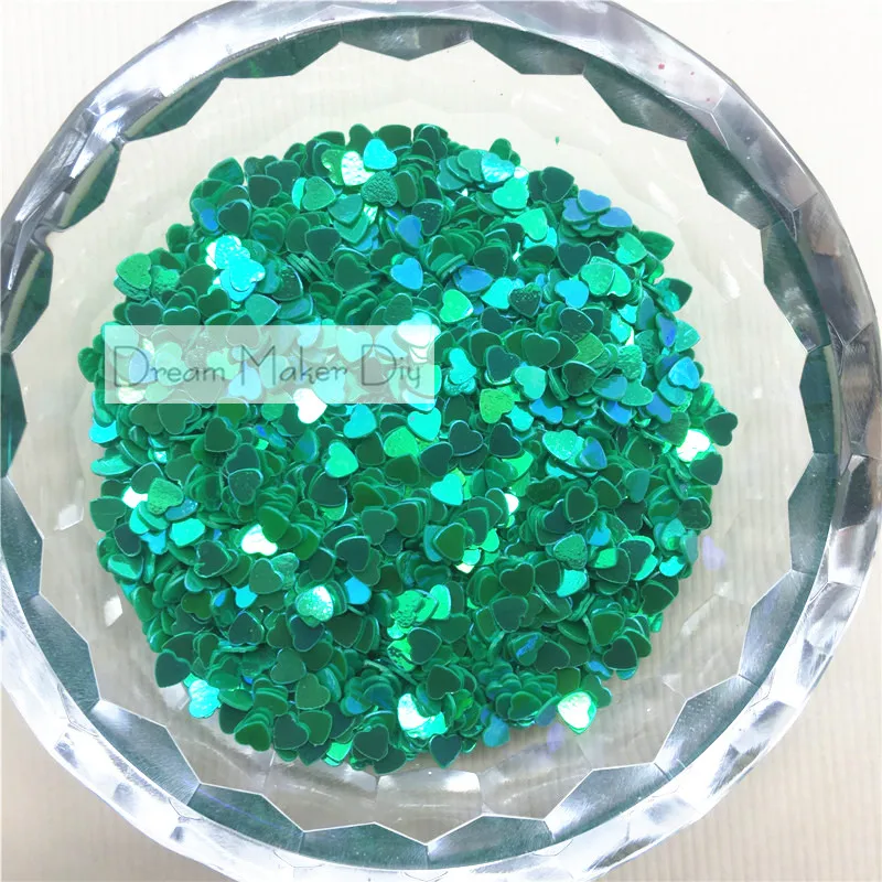 10 г 3 мм милые в форме сердца ПВХ свободные пайетки для дизайна ногтей