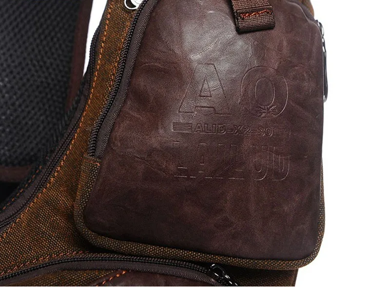 Новый Для мужчин холст Messenger Сумка один Back pack Half Moon путешествия нападение Креста