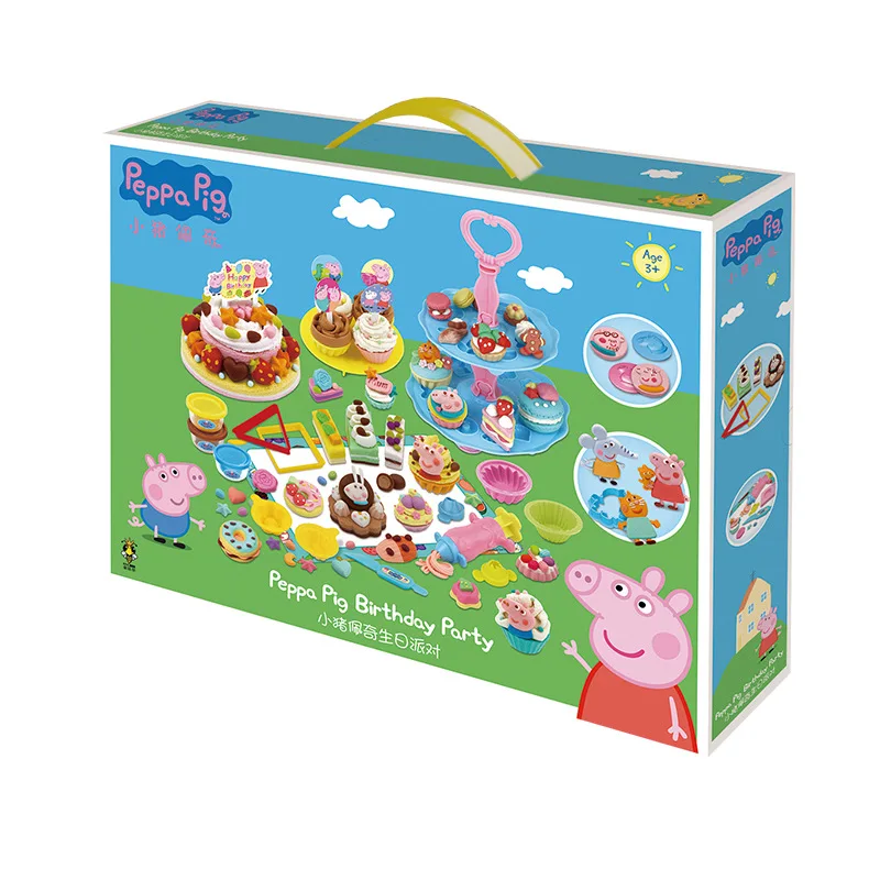 Мягкая глина для слайма Peppa pig волшебная нетоксичный пластилин цветная детский