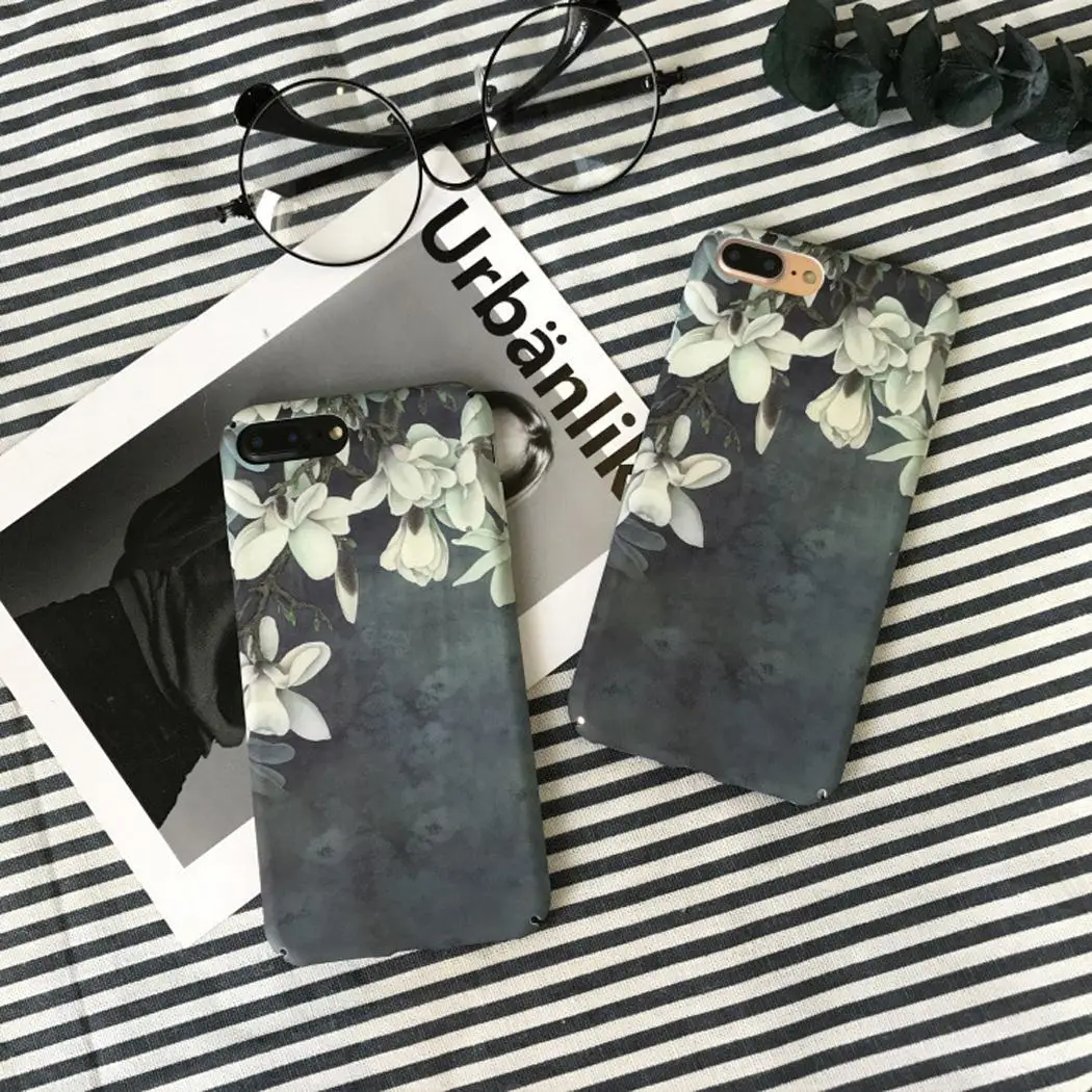 Модные чехлы с цветочным узором для мобильных телефонов как на картинке iPhone |