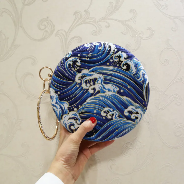 Bag Light Blue Angelatarch Новое поступление китайский стиль Cheongsam Винтажный Классический в стиле ханьфу круговой вечерняя сумка через плечо дневной клатч ручные сумки - Цвет: Bag Light Blue