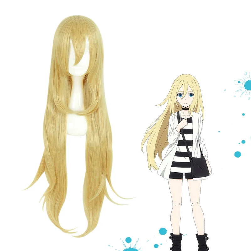 

Japanese Anime Comic Angels of Death Girl Cosplay Wig Rachel Gardner Ray Cosplay Wig Long Yellow Cosplay Hair Cosplay Accessory