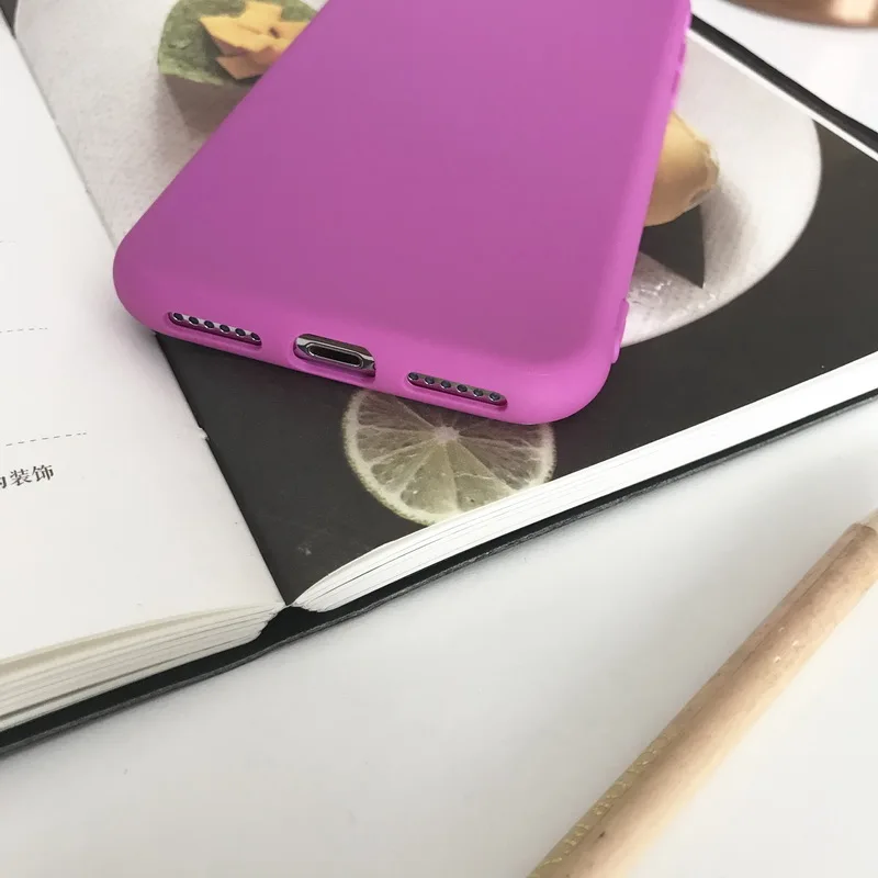 Чехол Netarlier для iPhone 7 8Plus 5 матовый простой высококачественный силиконовый мягкий