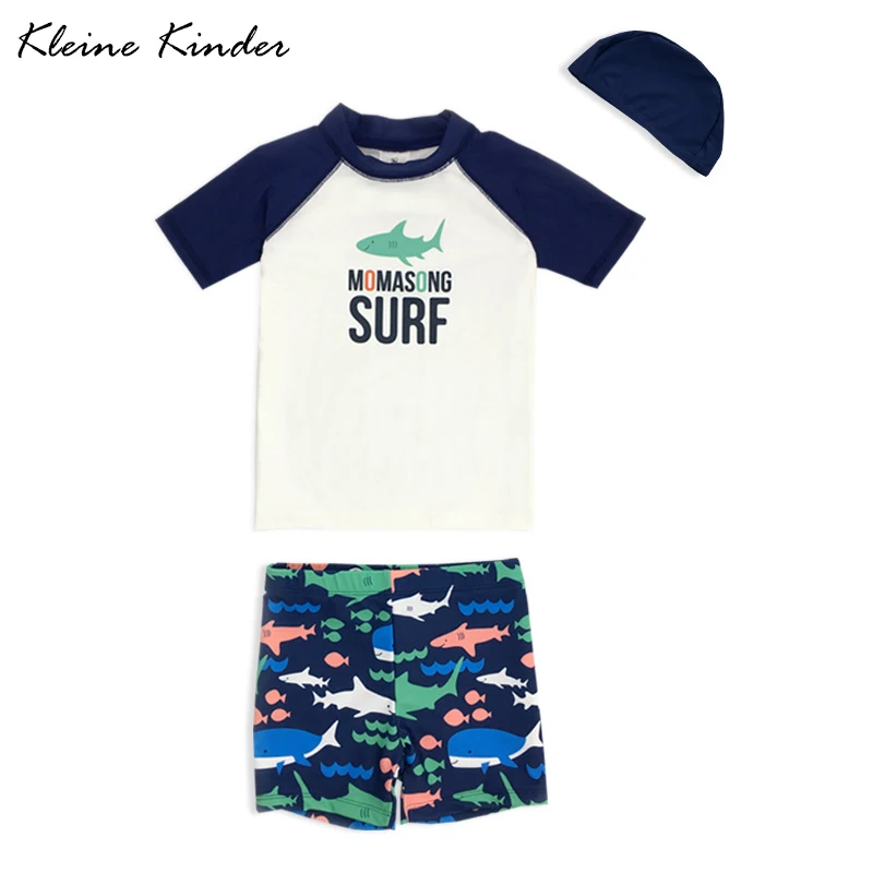 Swimwear Boys Children's Bathing Suit for Boy 3 Pieces Short Sleeve Baby Beach Swimsuit 2020 Summer Kids Surfing Swimming |