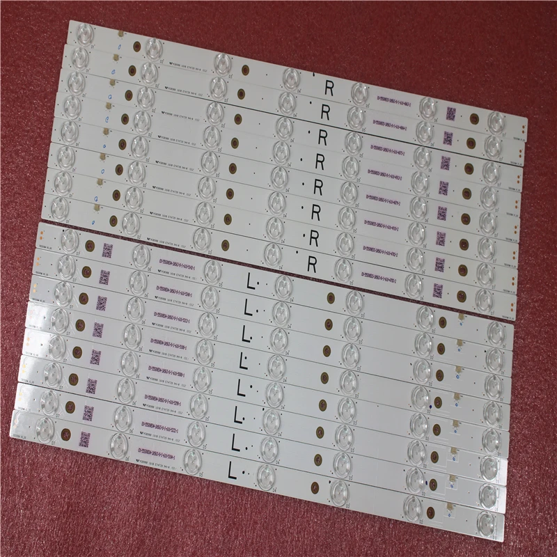 Kit7 светодиодный Светодиодный подсветка полосы для цифрового фотоаппарата Panasonic ТВ TX-55AX630B TX-55AX630E TX-55DX600B TB5509M 550 ТВ 01 550 ТВ 02 V4 16 шт