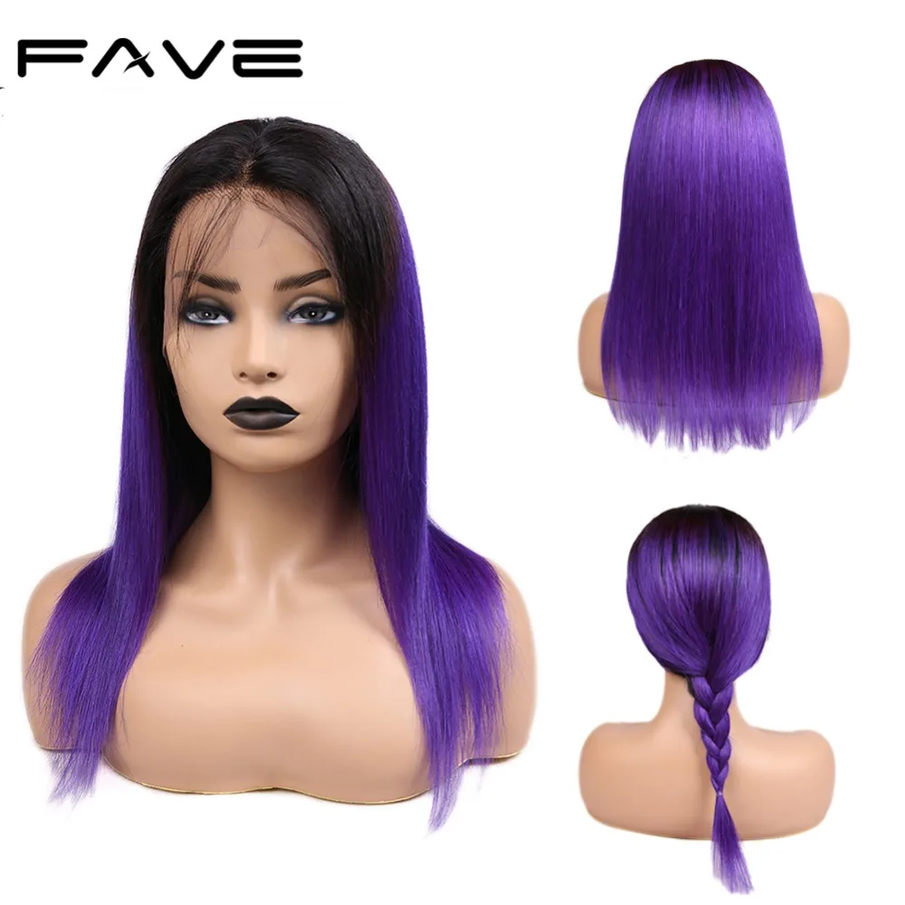 FAVE Hair 13*4 кружевные фронтальные прямые Омбре парики с детскими волосами