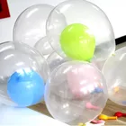 10 шт 18 дюймов прозрачные латексные воздушные шарики для гелия на свадьбу, день рождения, Рождество, вечеринку, украшение, воздушный шар