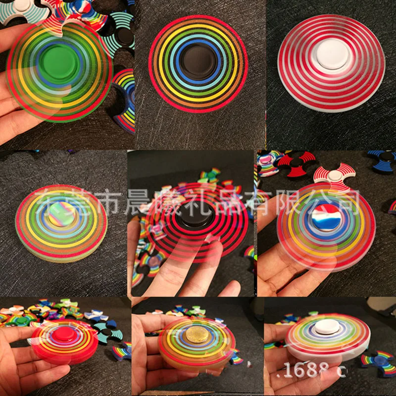 Silica gel rainbow fingertip gyro second generation Do not shake bring your own noctilucent silica Fingertip gyroscope | Игрушки и хобби
