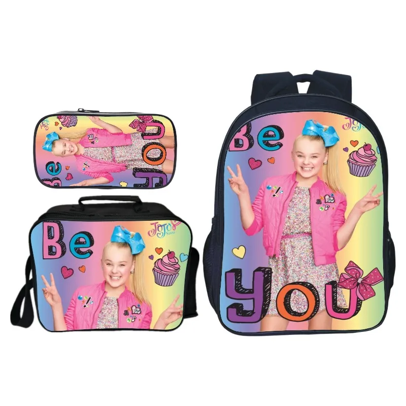 Jojo Siwa рюкзаки для учеников мальчиков и девочек Сюрприз подарок рюкзак-сумка