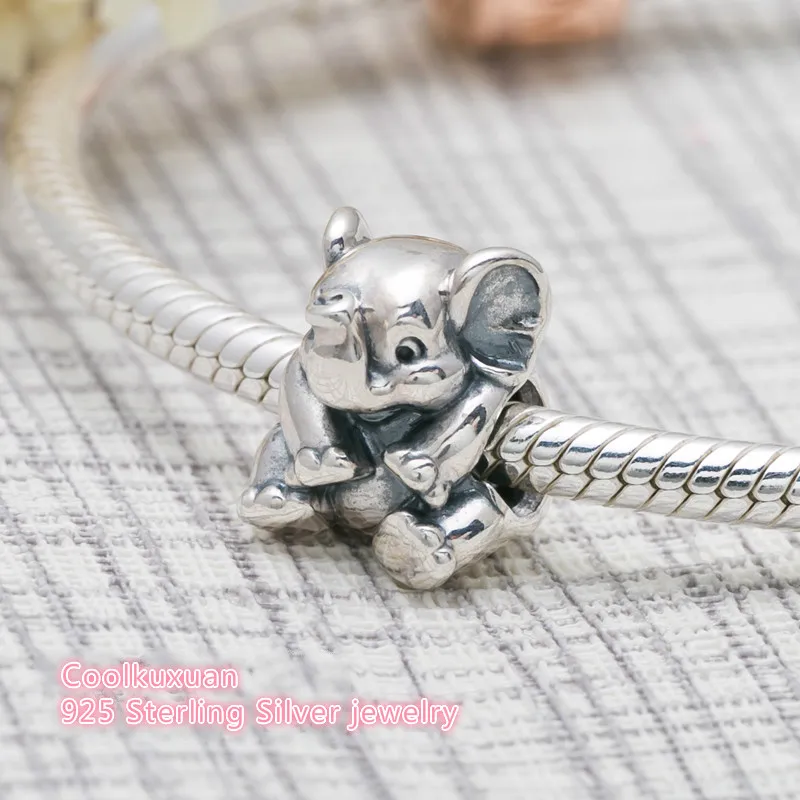 Подходят для оригинальных браслетов Pandora бусины-шармы со слоном на удачу бусины