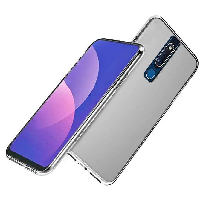 100 шт./лот чехол для телефона OPPO F11 Pro F11Pro ультратонкий прозрачный силиконовый из