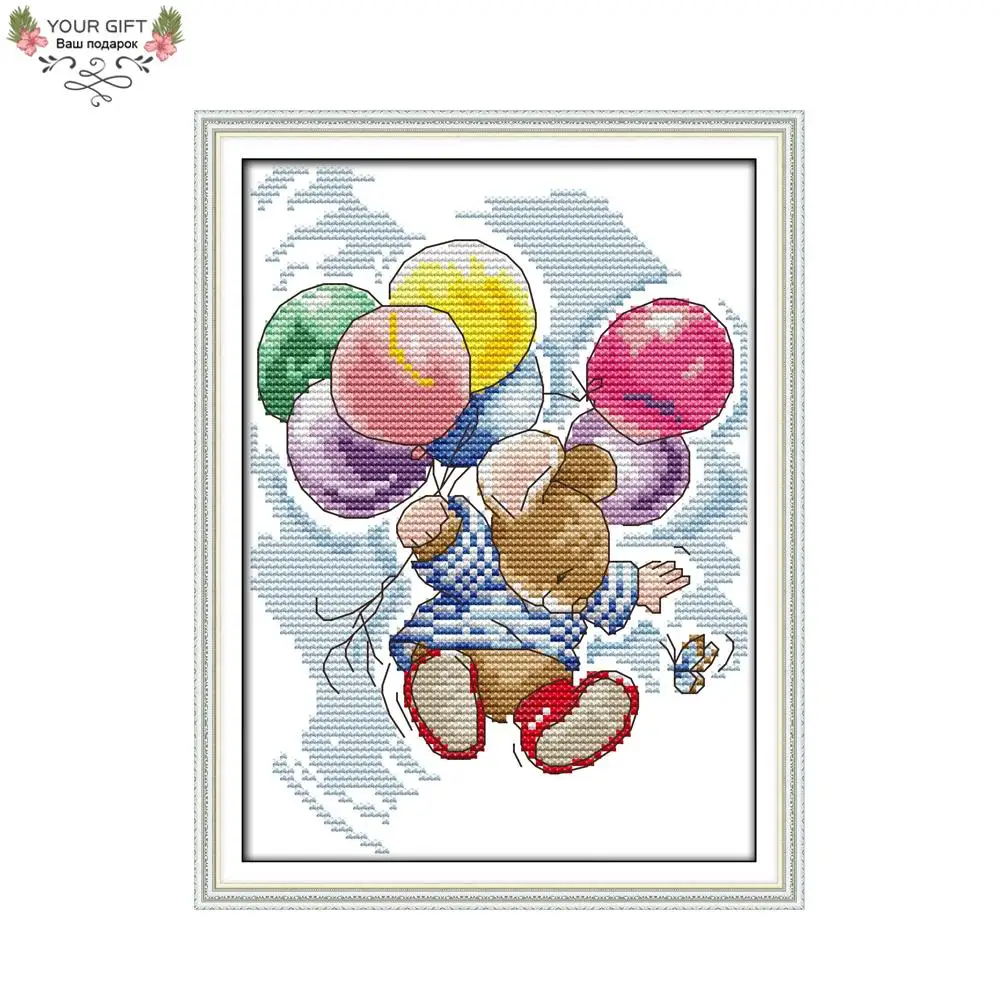 Ваш подарок C077 14CT 11CT подсчитанный и штампованный домашний декор Летающая мышь