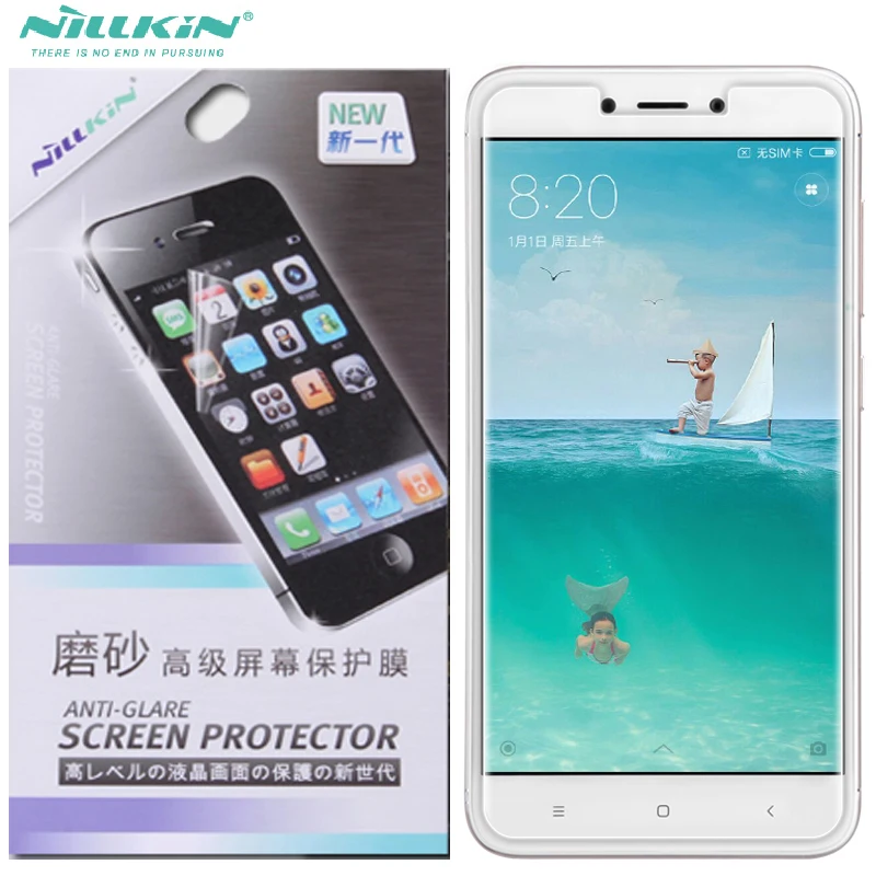 Nillkin 5.0 дюймов прозрачный глянцевый экран протектор для xiaomi redmi 4x анти отпечатков