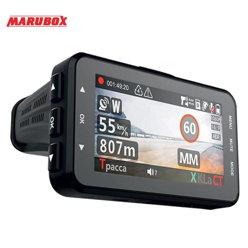 ZENISS Горячая продажа Marubox Автомобильная камера DVR Радар-детектор GPS регистратор 3в1
