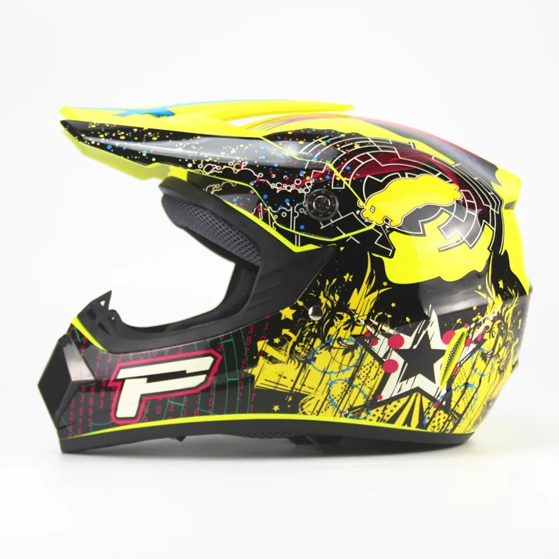 Fluorescent yellow 6 Топ ABS Мотоциклетный мотоциклетный шлем классический велосипедный MTB DH гоночный шлем для мотокросса и спуска на гору велосипедный шлем AHP-225 - Цвет: Fluorescent yellow 6