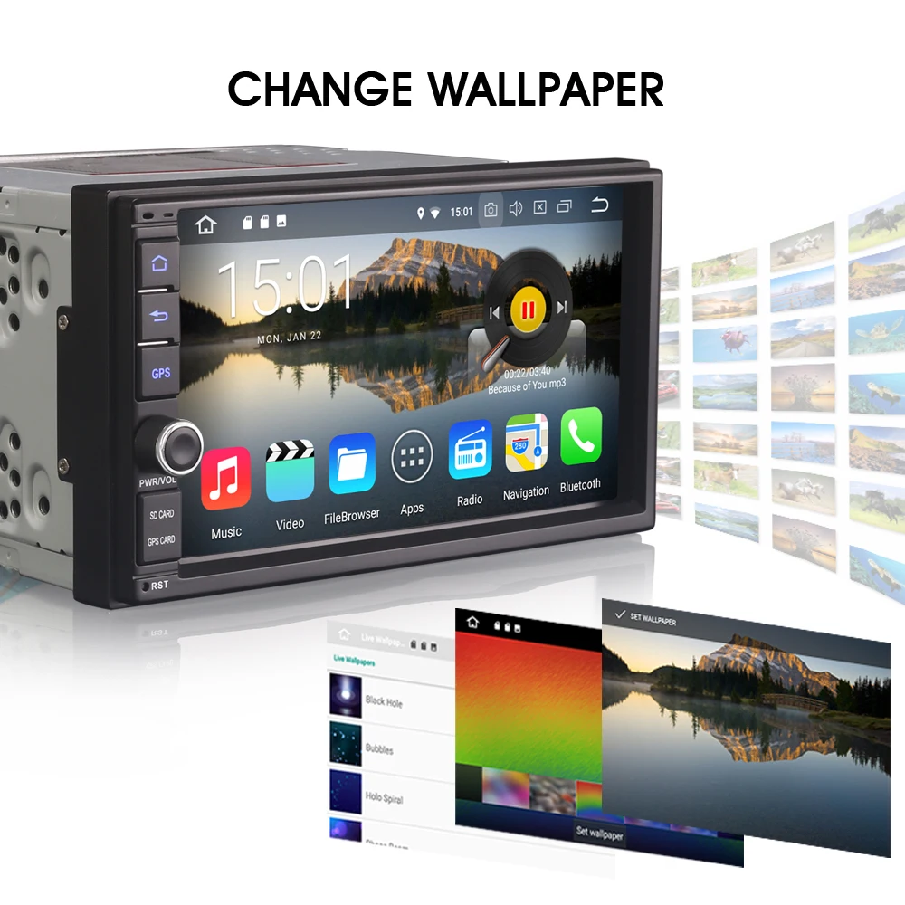 2 Din 7 &quotУниверсальный DAB + Android 8 0 СБ Navi MP3 Bluetooth Wi Fi OBD2 DVB T2 DVR 3G USB BT Авторадио RDS